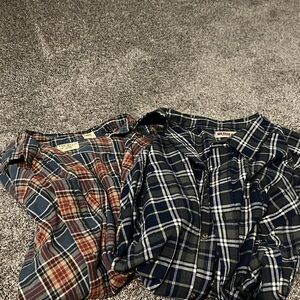 2 Red Head 2XL Flannel Shirts